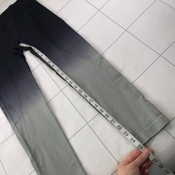 Zyia Leggings Womens Large Black Gray Ombré Seamless Stretch High Rise Athletic - Picture 9 of 9